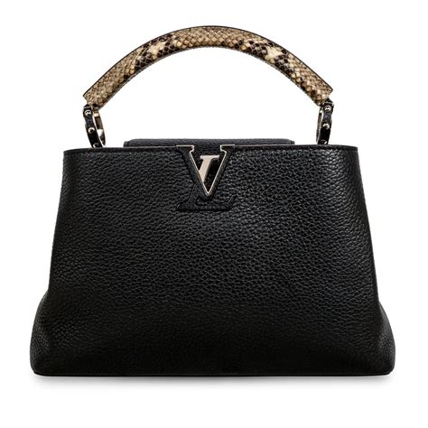 louis vuitton capucines python handle price|louis vuitton mini handbags.